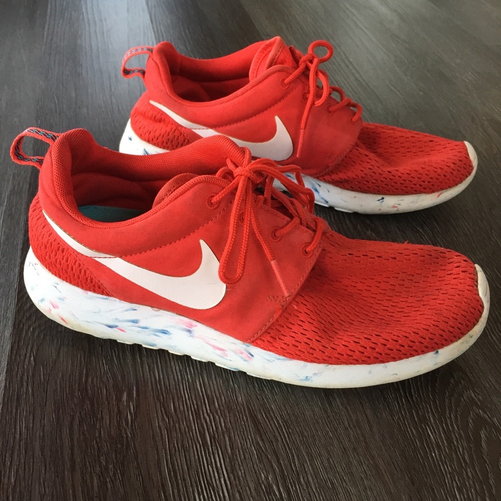 Nike Roshe Run Marble Red Running Shoes Men’s 7